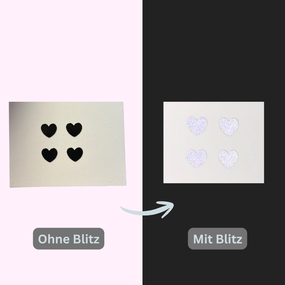 Reflective Mini Hearts
