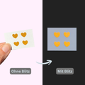 Reflective Mini Hearts