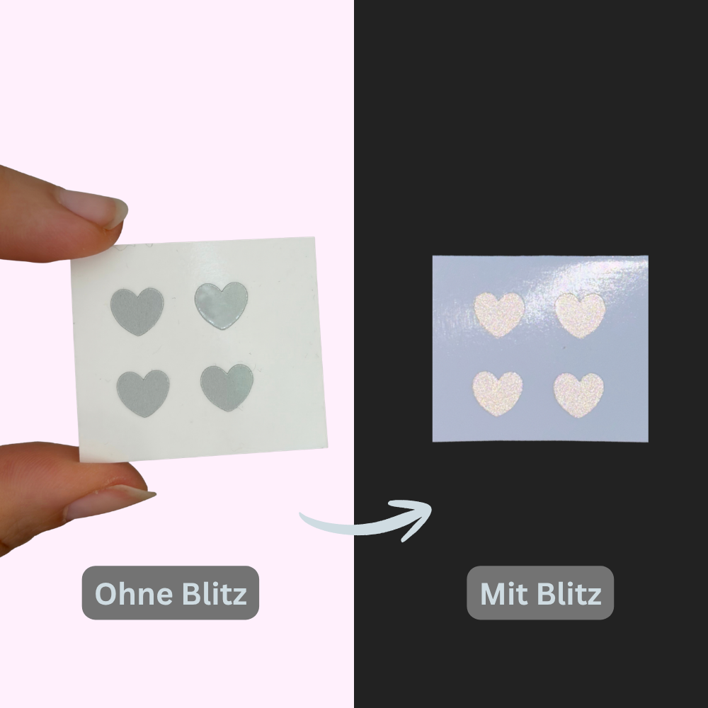 Reflective Mini Hearts